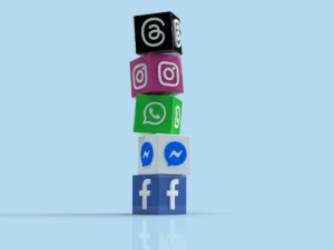 Mix of social media platforms